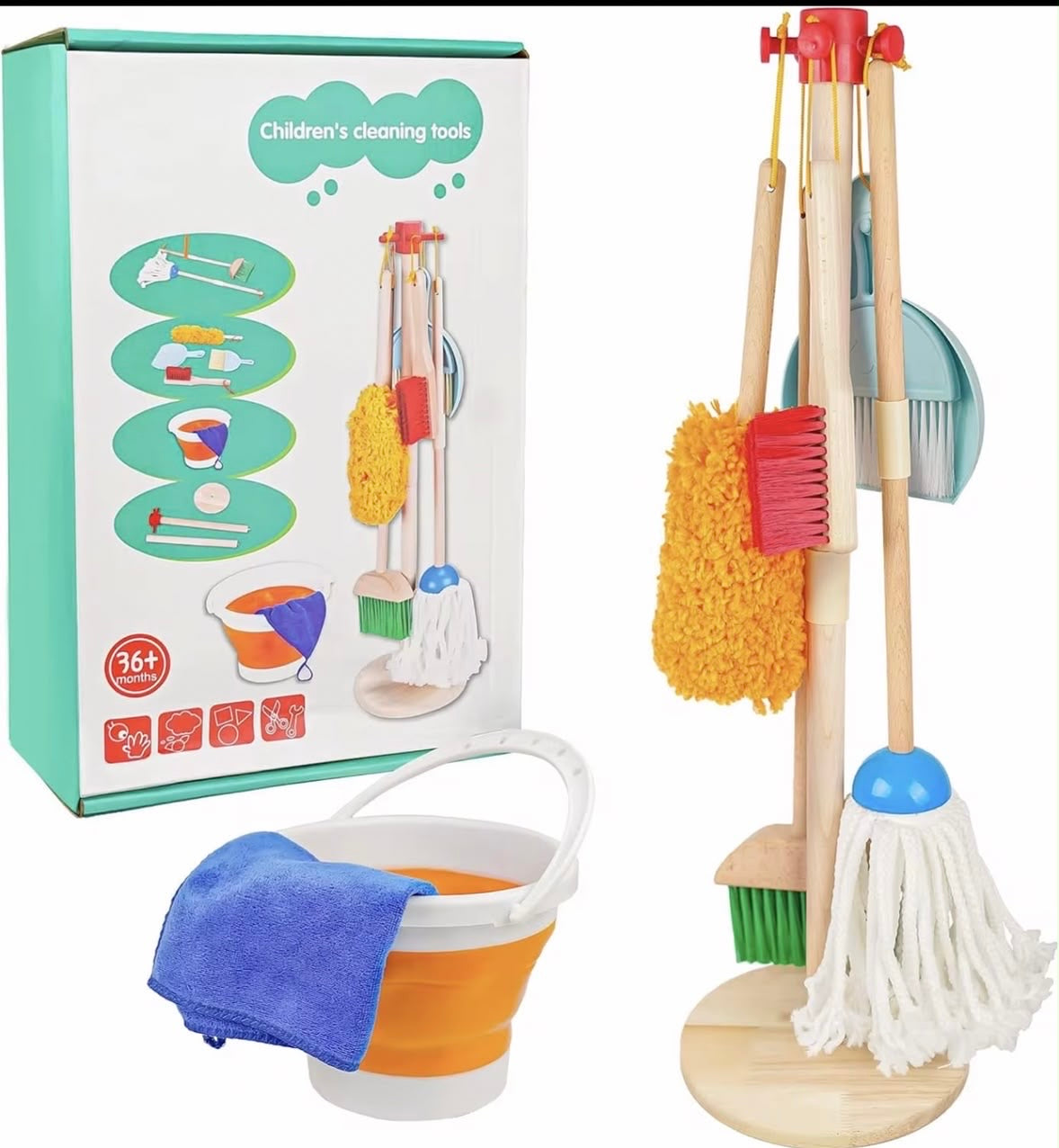 Wooden Cleaning Set