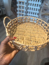 Round Woven Tray