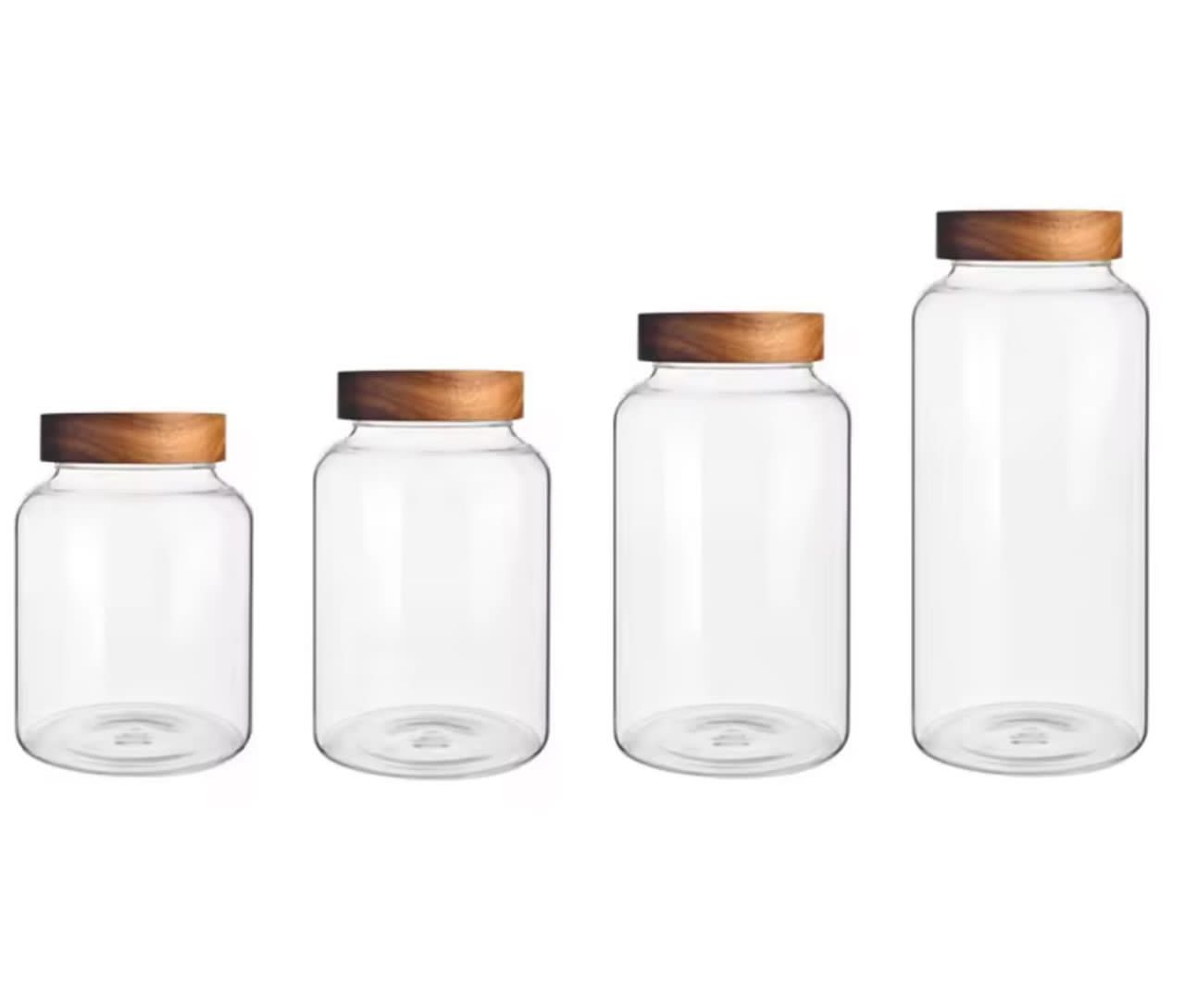 plastic acacia jar