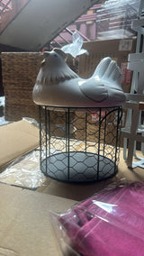 ceramic chicken egg rack