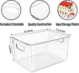 single clear bin with lid