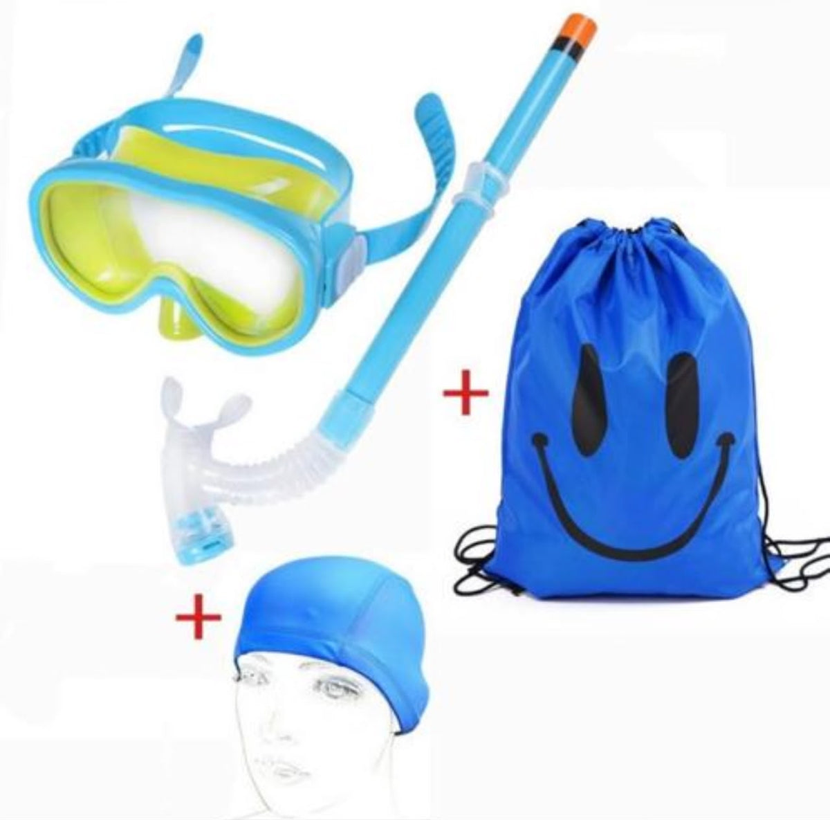 Swimming goggles with cap