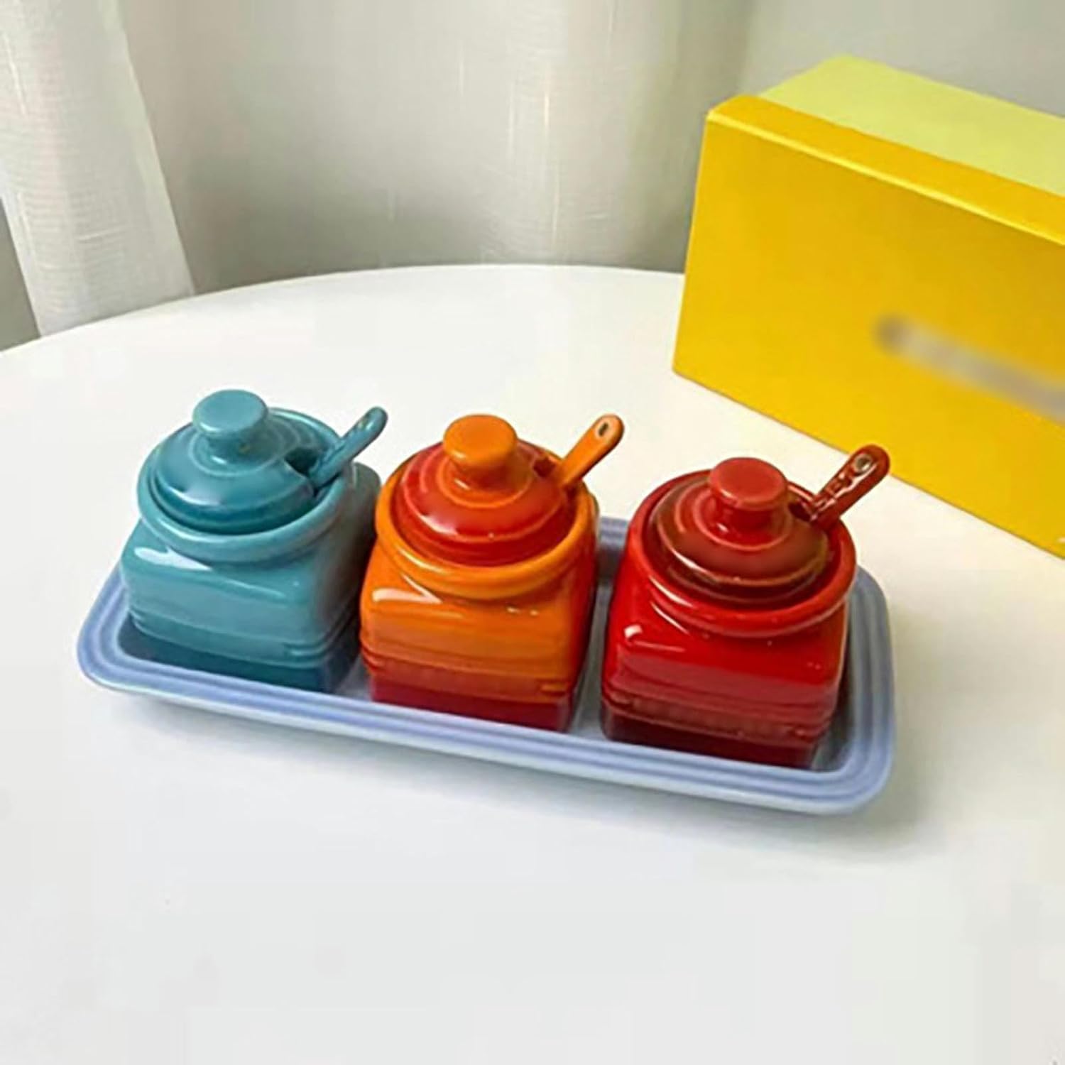 la cruset spice jar set