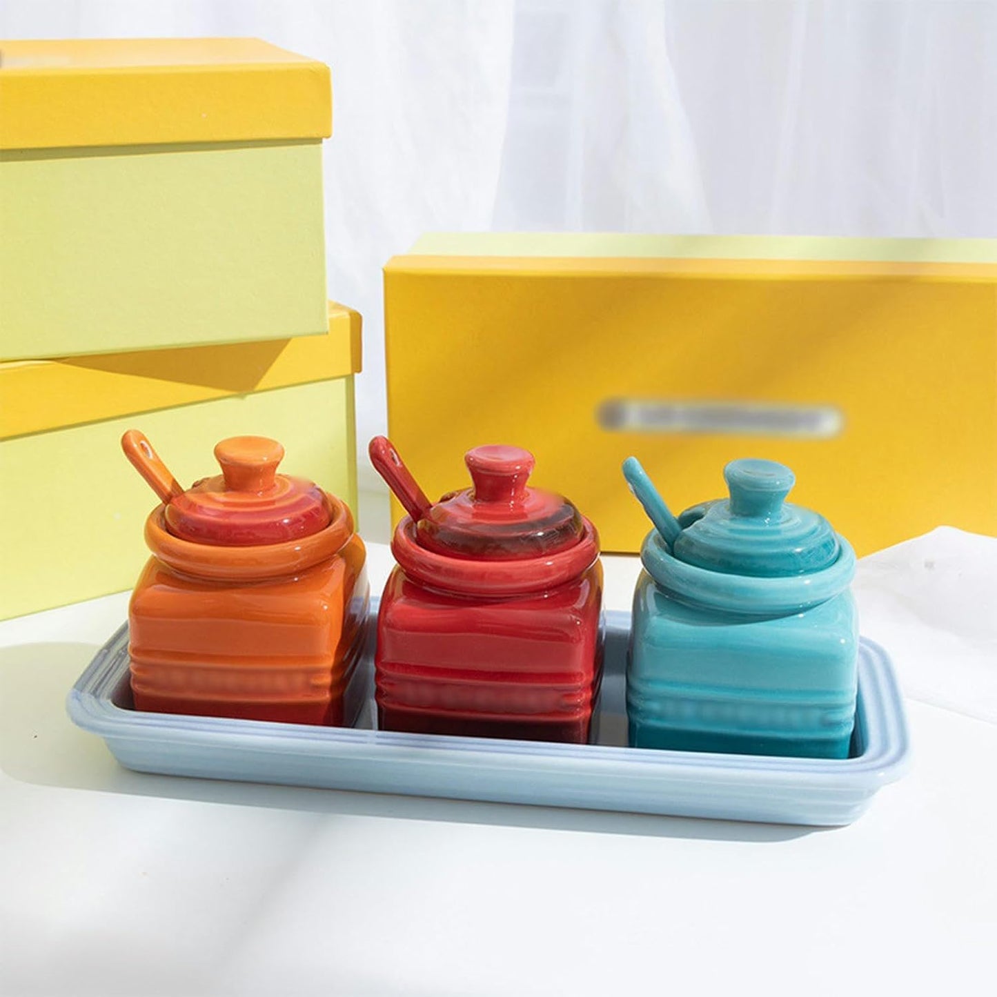la cruset spice jar set