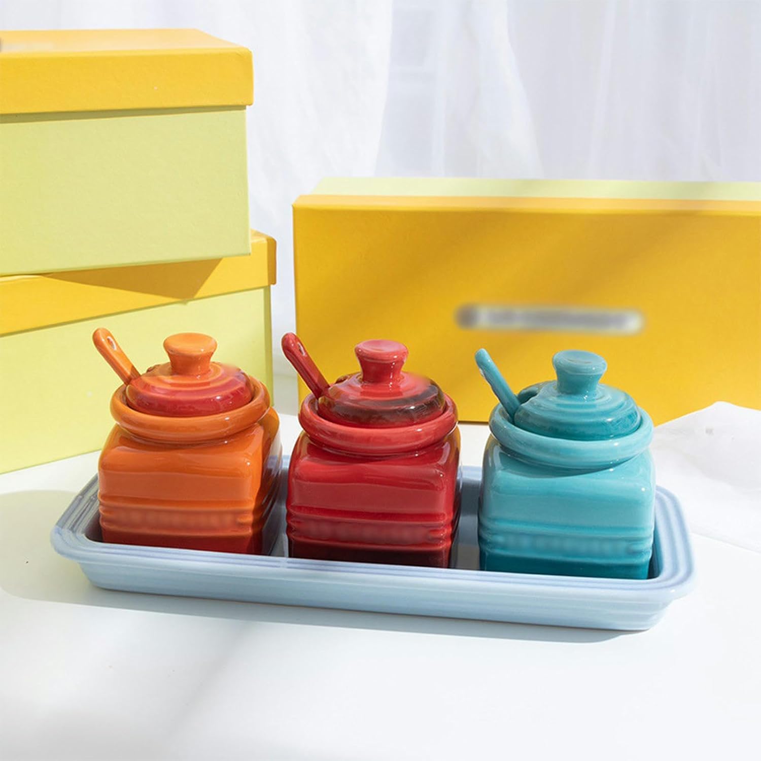 la cruset spice jar set