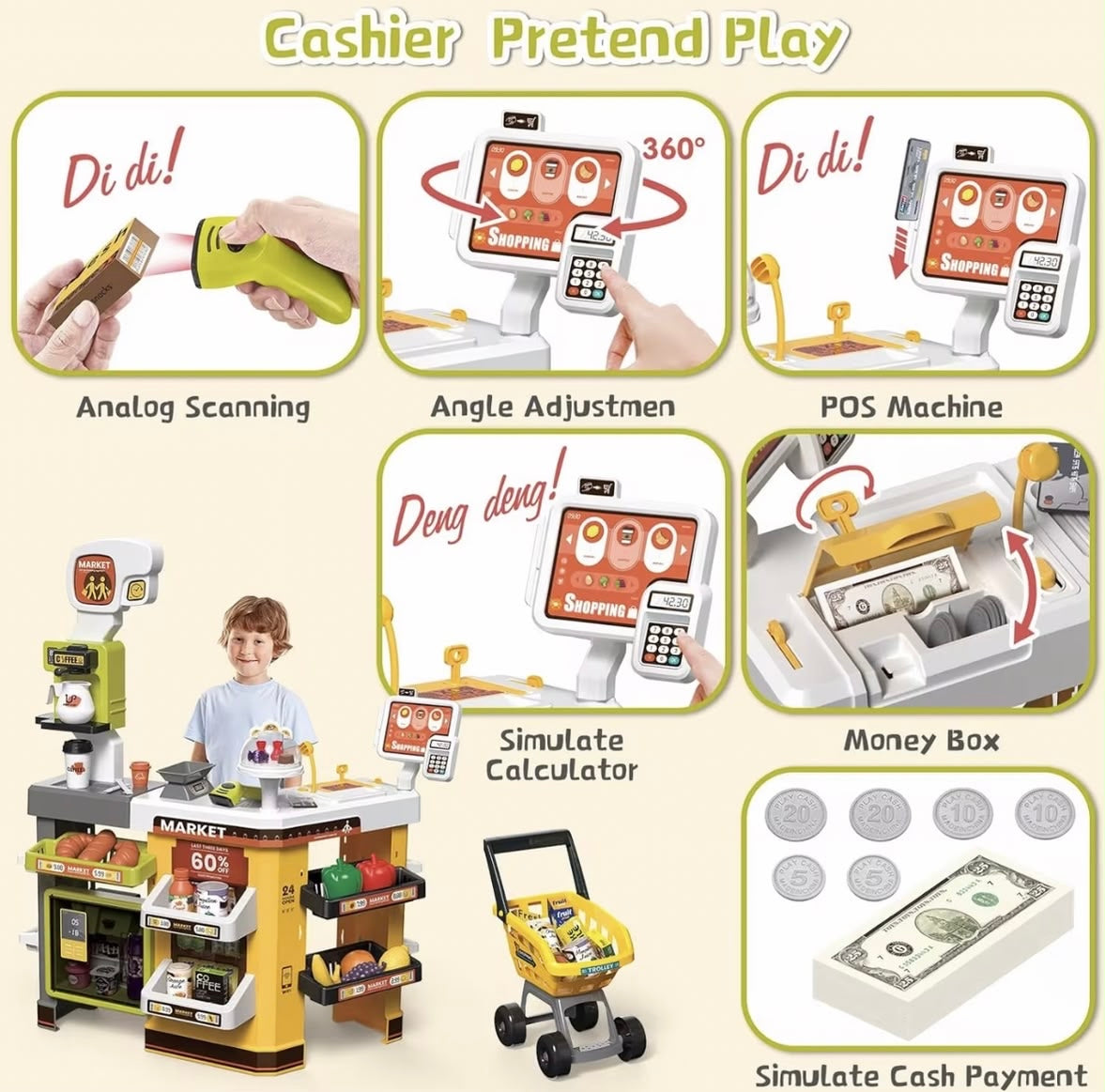 Kids Stimulating Supermarket