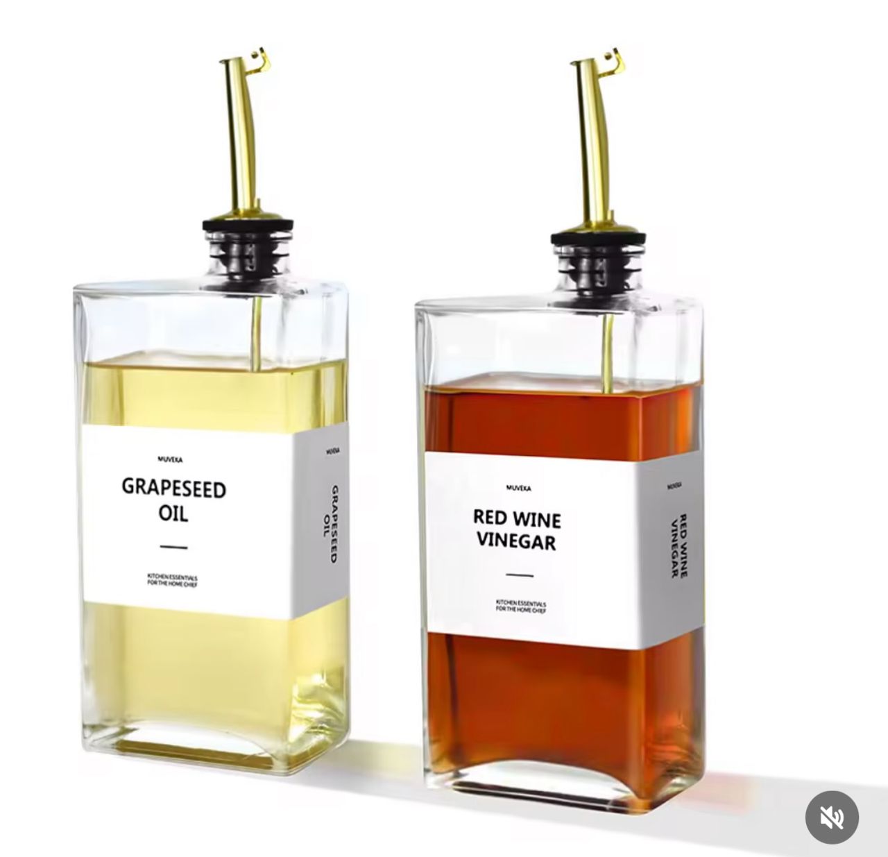 set of two oil jars