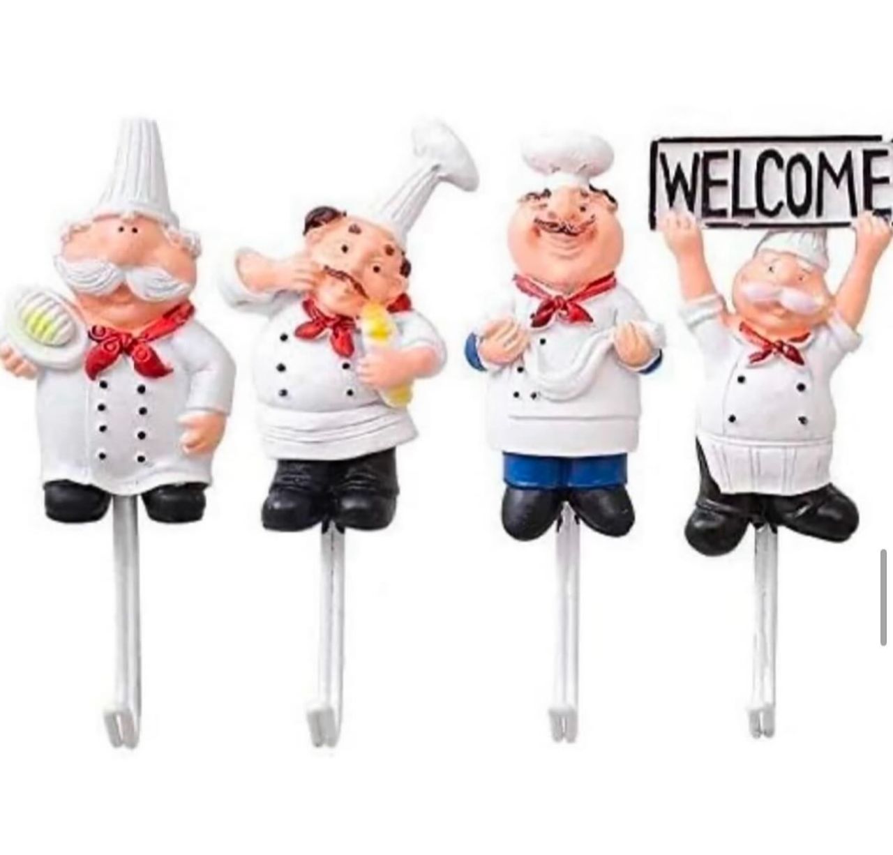set of 4 chef hook