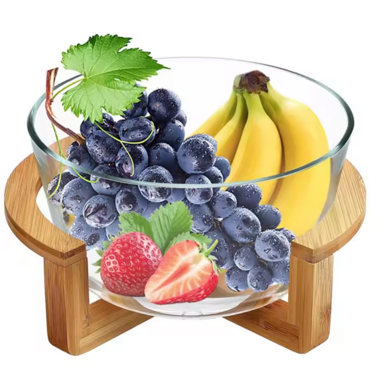 multipurpose glass fruit bowl