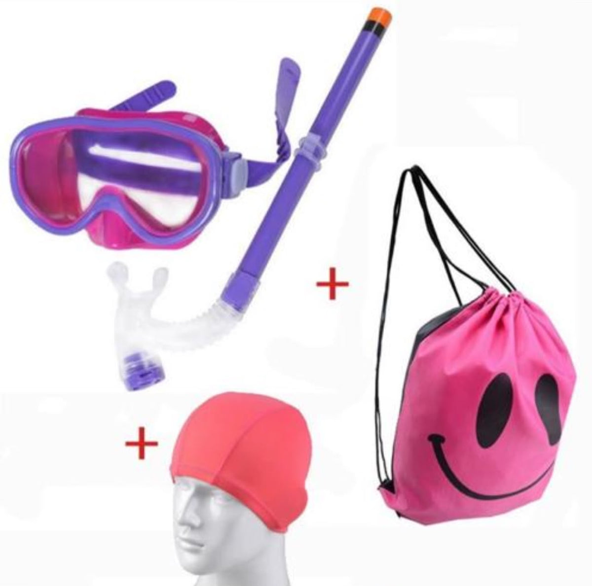 Swimming goggles with cap