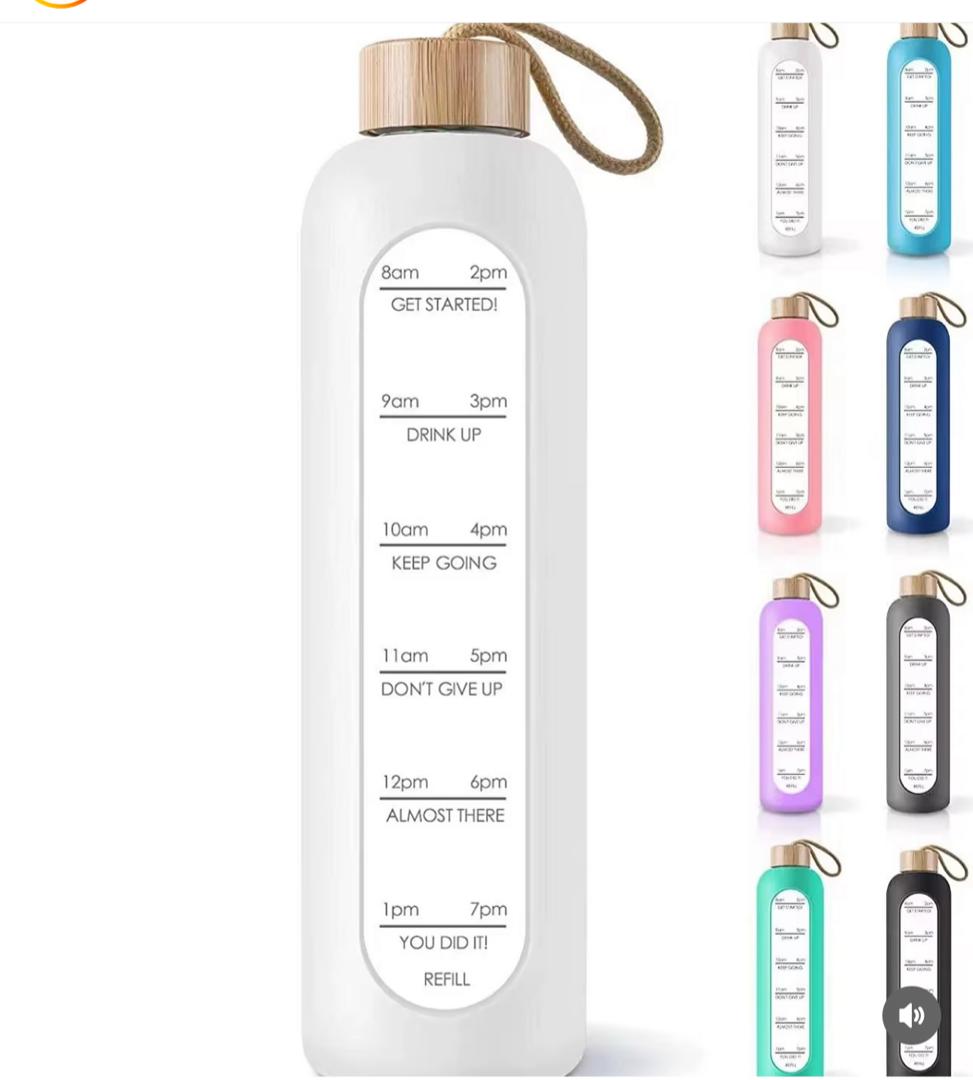 glass bottle with sillicon body suite