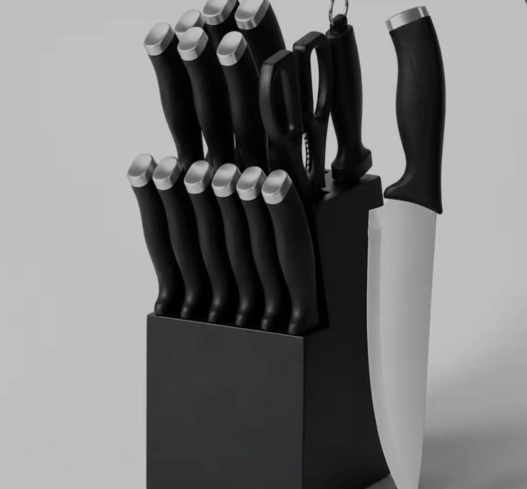 Kitchen Knife Set - 15 Pieces