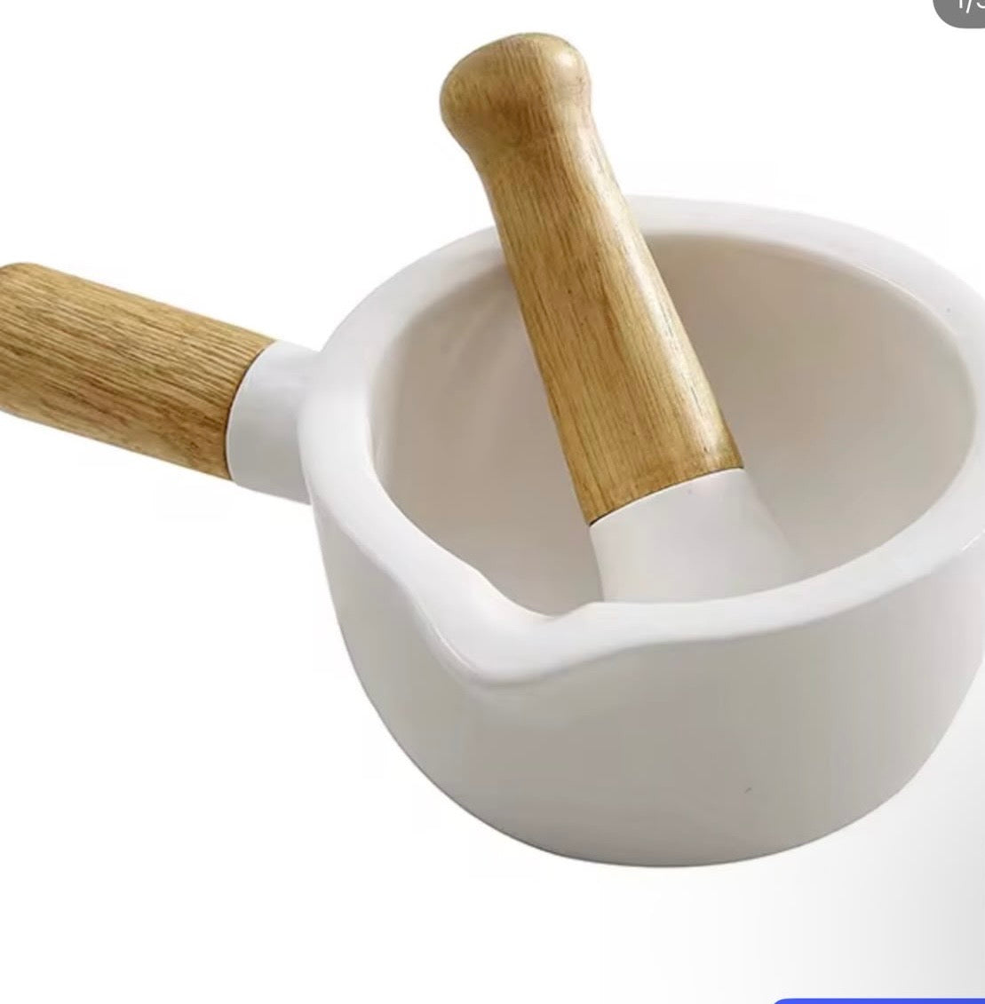 Ceramic Mortar And Pestle