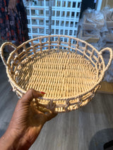 Round Woven Tray