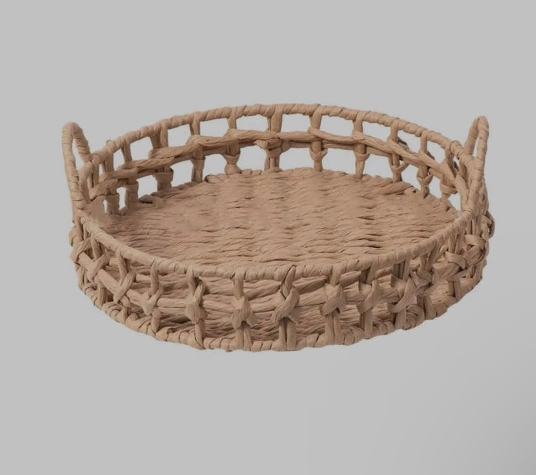 Round Woven Tray