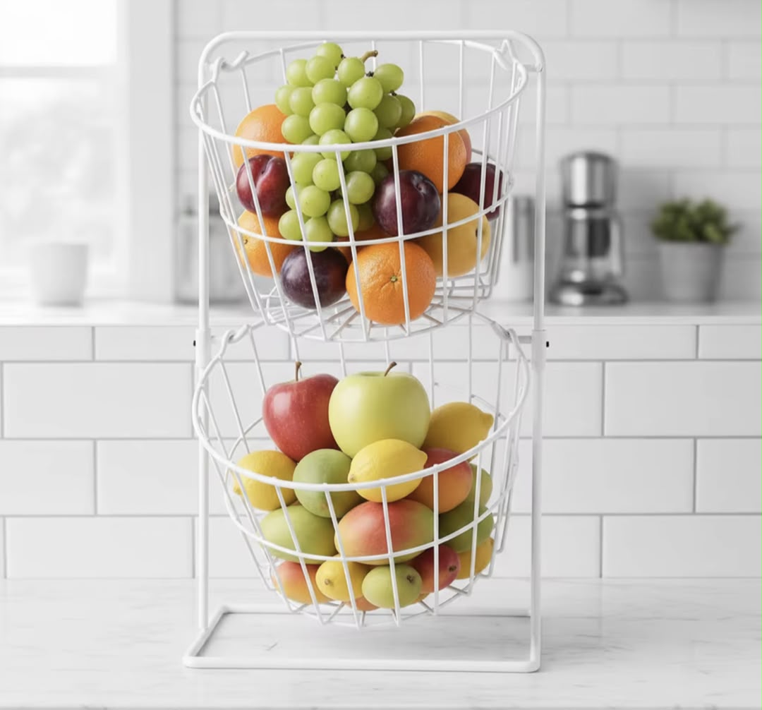 Fruit basket /swing double fruit basket
