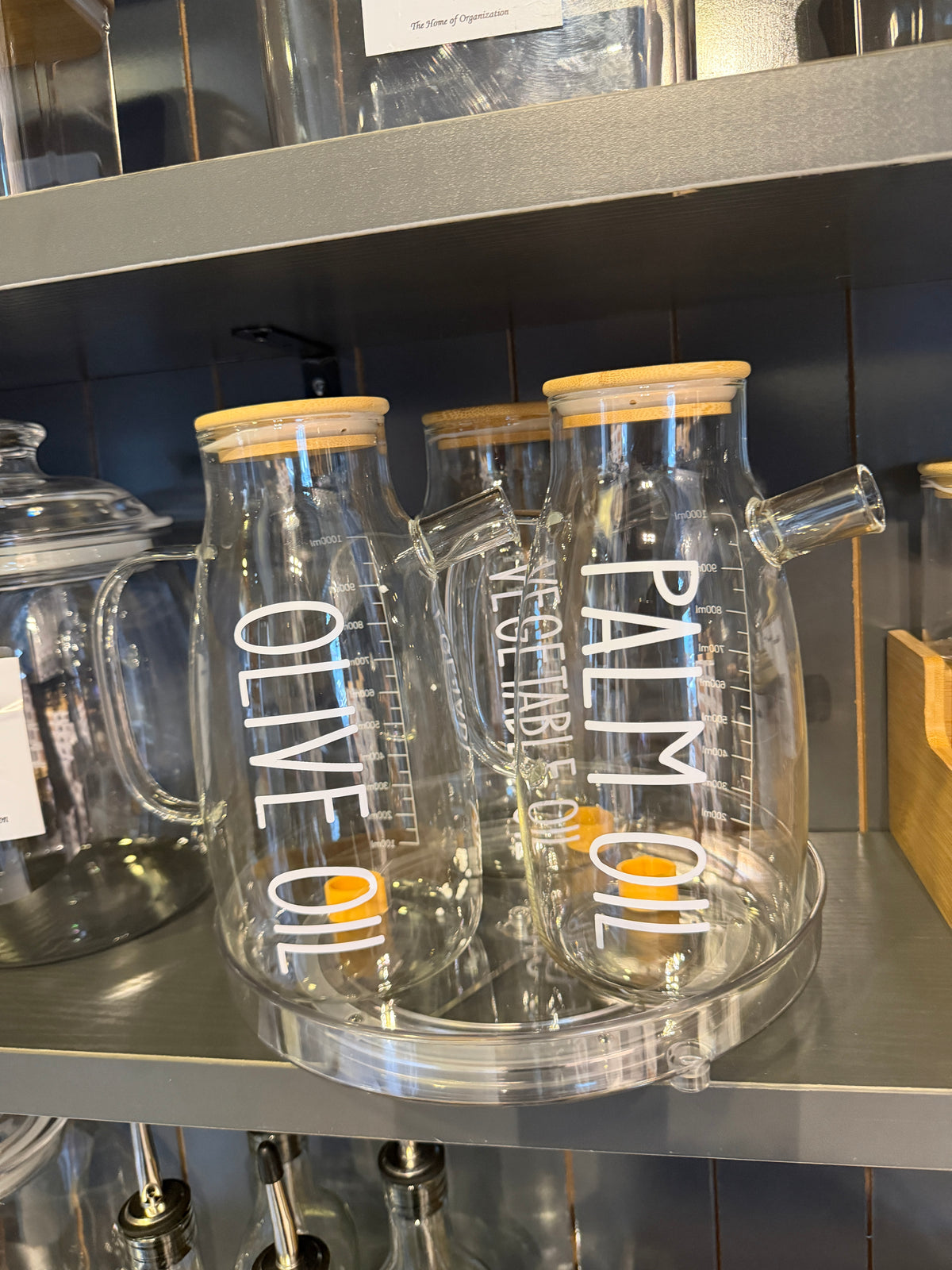 Glass Oil Jar