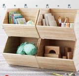 Wooden stackable rack a pair