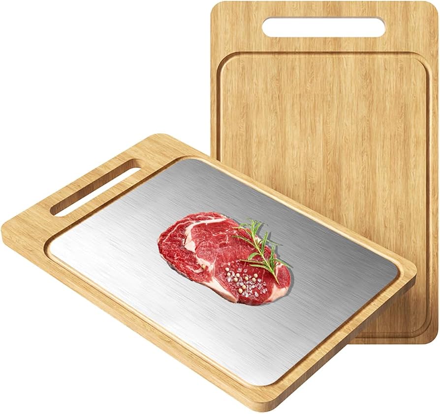 Dual Sided Chopping Board (One Side Stainless)