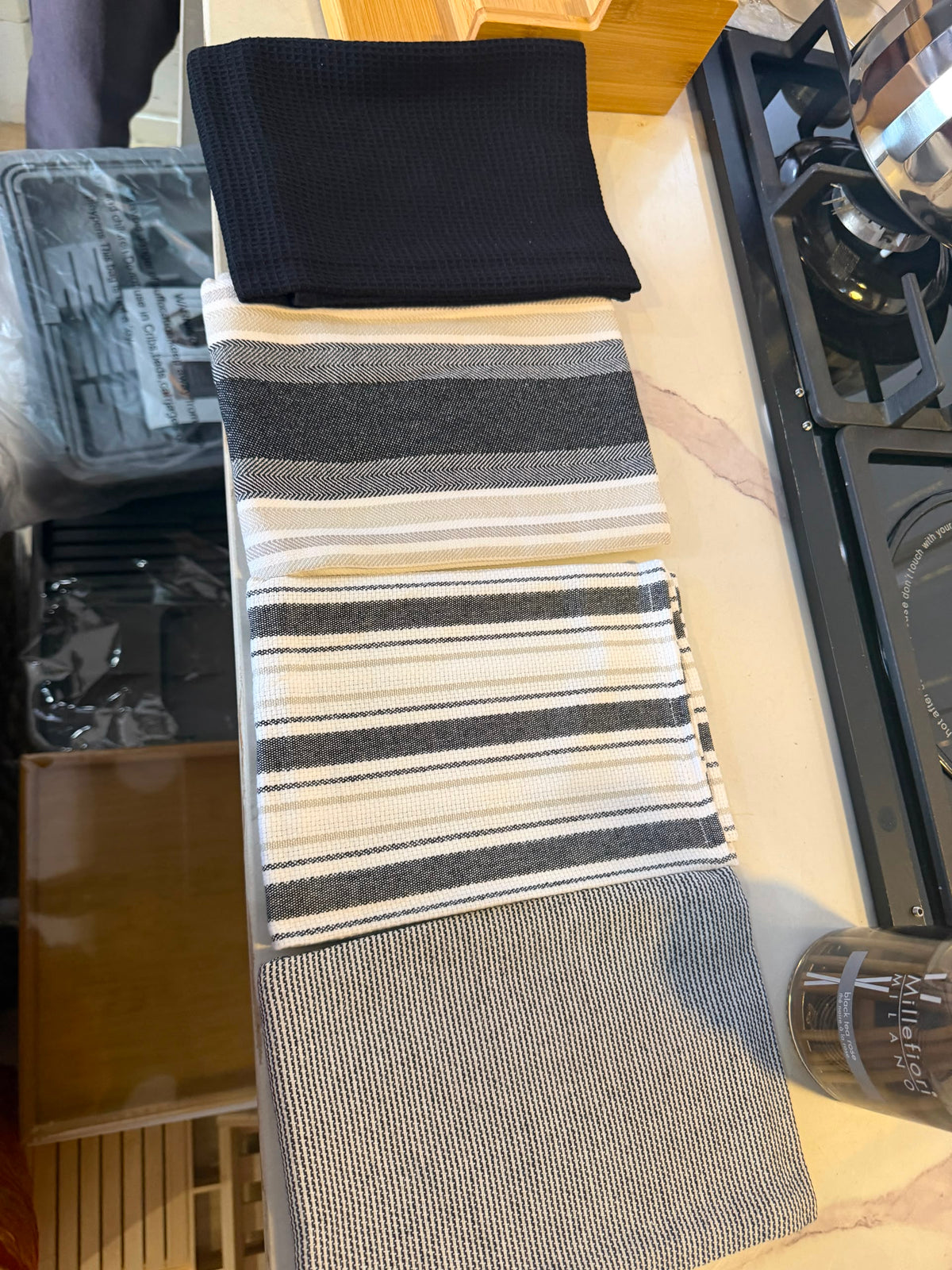 Kitchen napkin/tea towel set of 4
