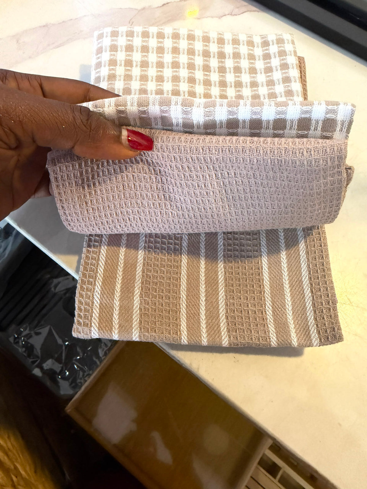 Kitchen napkin/tea towel set of 4