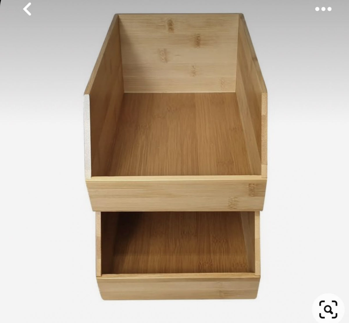 Wooden stackable rack a pair