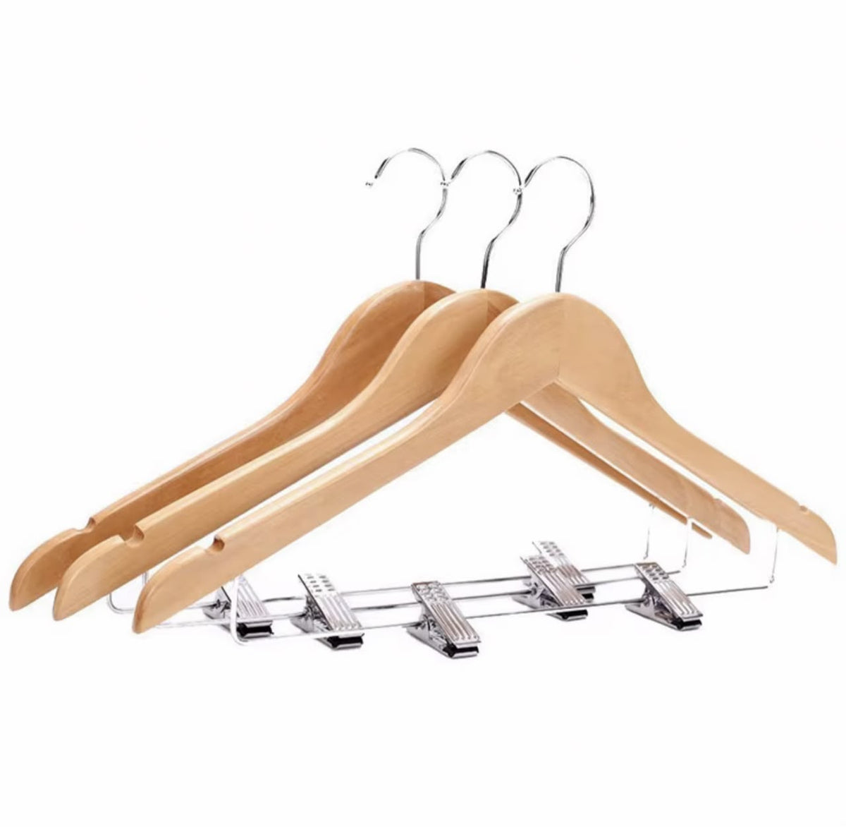 Wooden hanger set of 10
