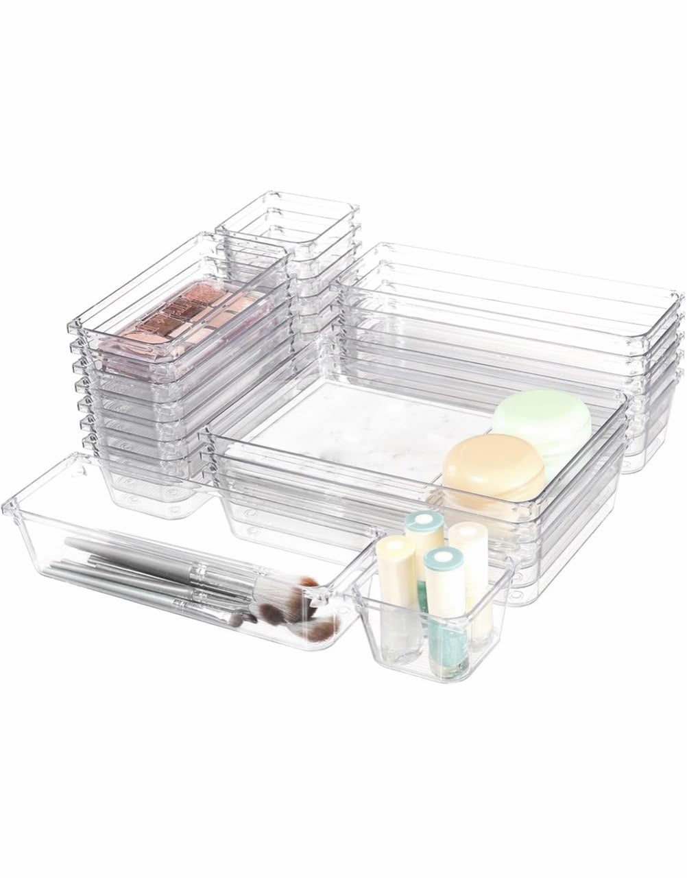 Acrylic storage drawer organizer/makeup organizer/closet