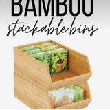 Wooden stackable rack a pair