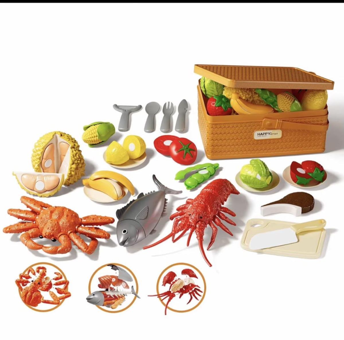 Picnic slashing food basket
