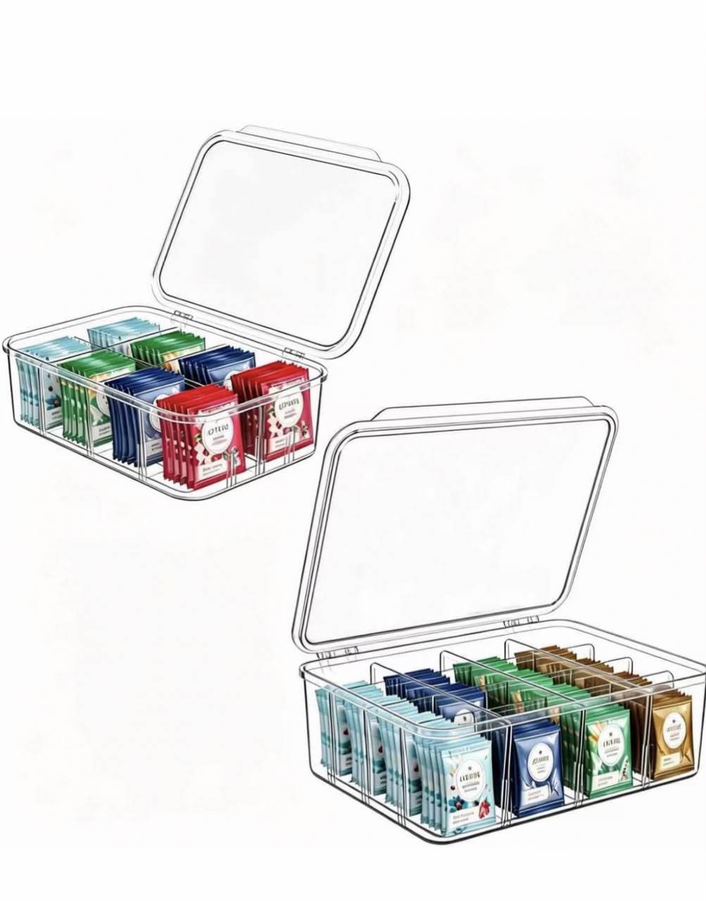 Acrylic tea box