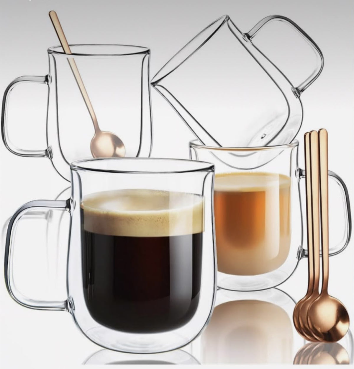 Glass cup double wall