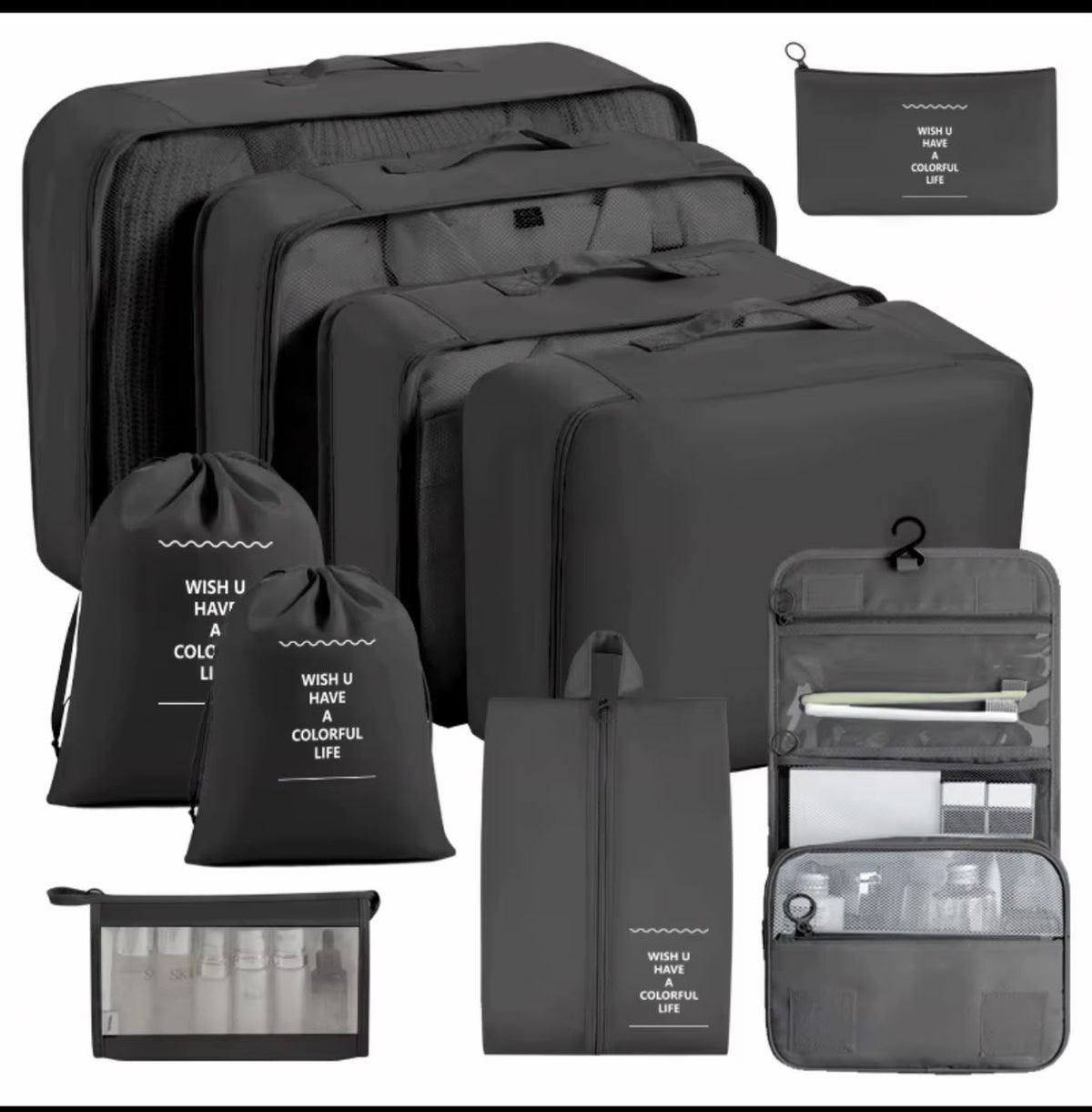Travel set/cloth organizer