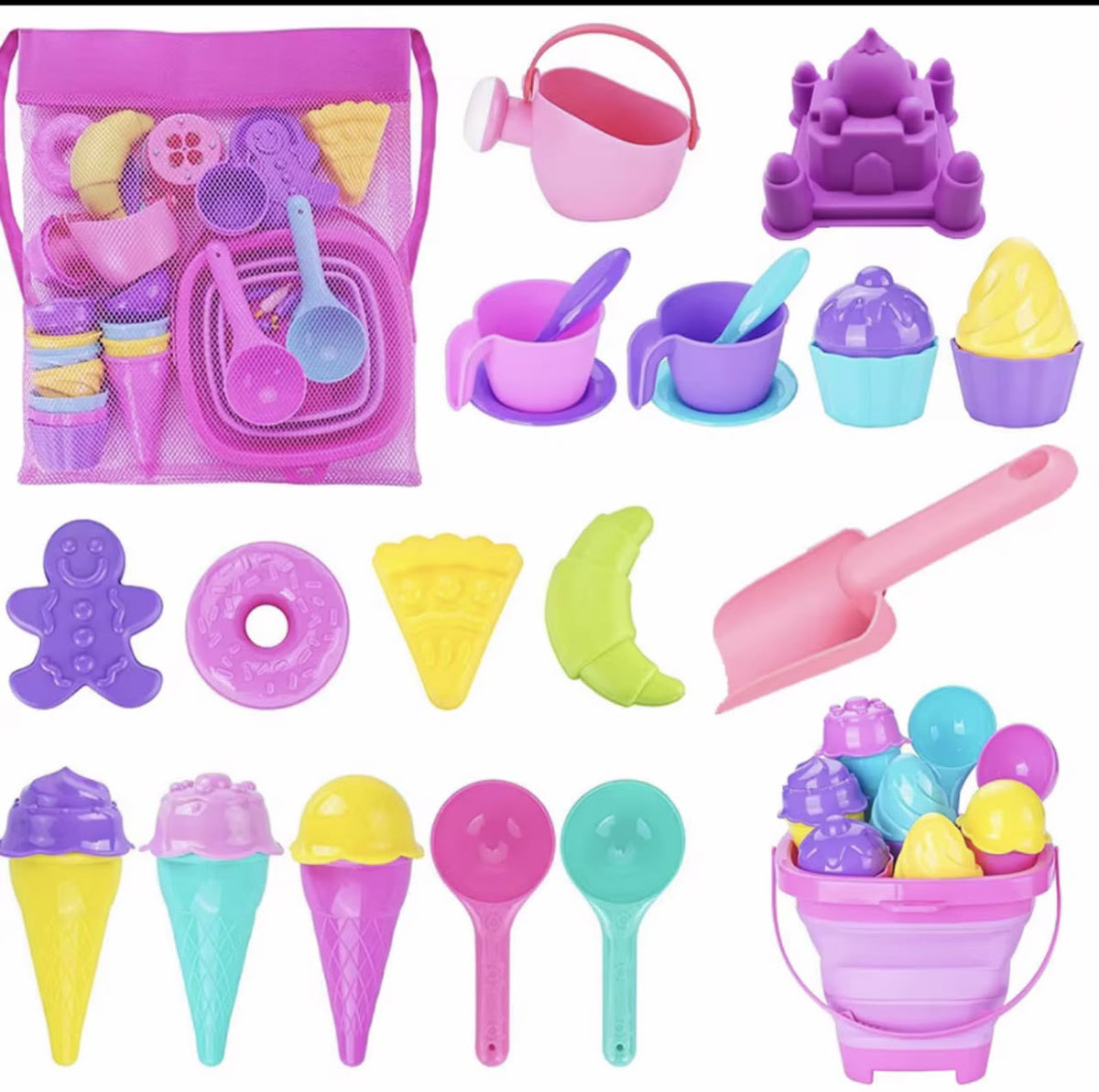 Beach sandbox play /summer/water