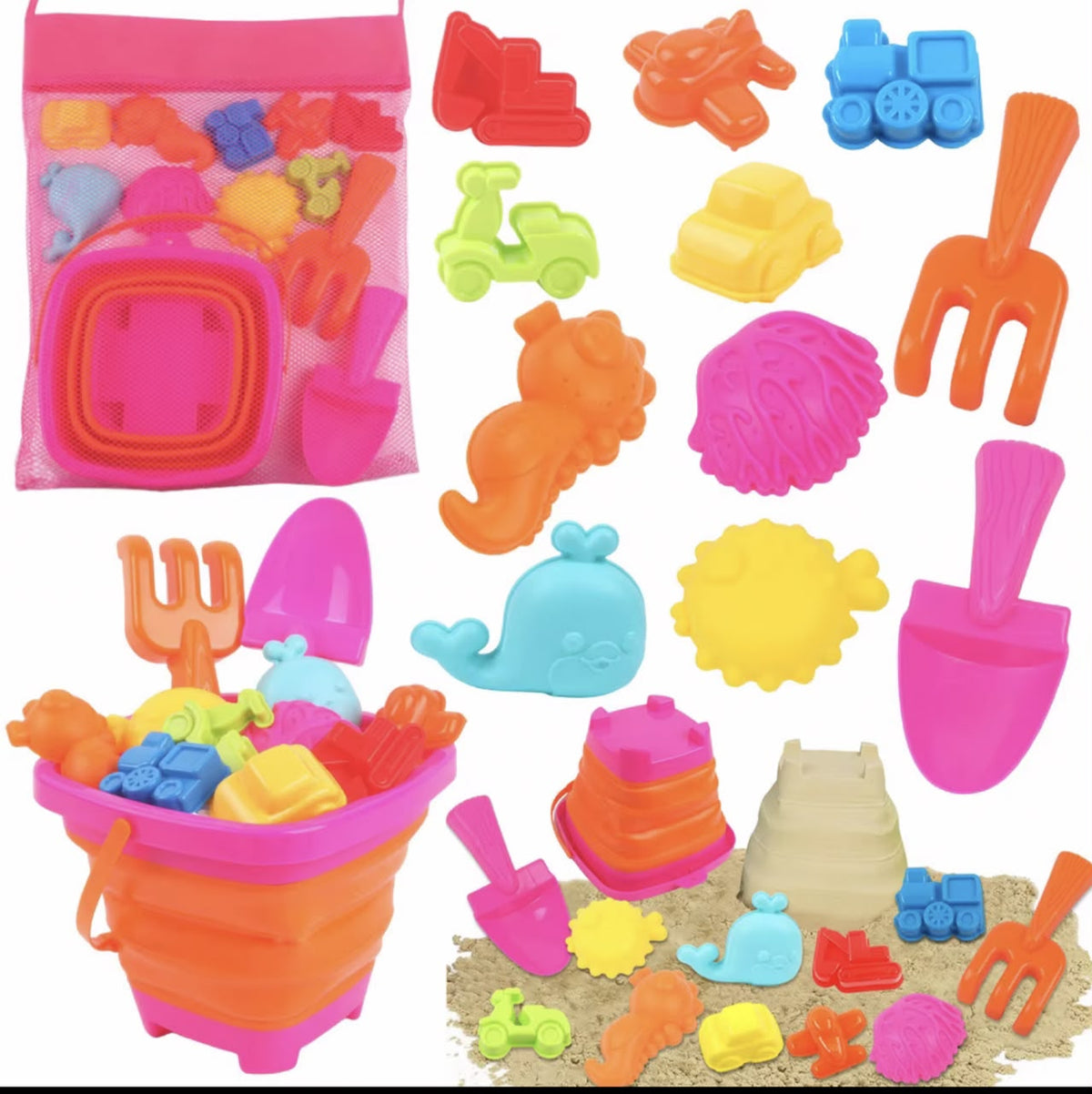 Beach sandbox play /summer/water